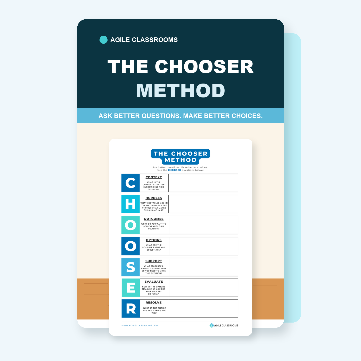 The CHOOSER Method resource cover showing the CHOOSER decision-making template