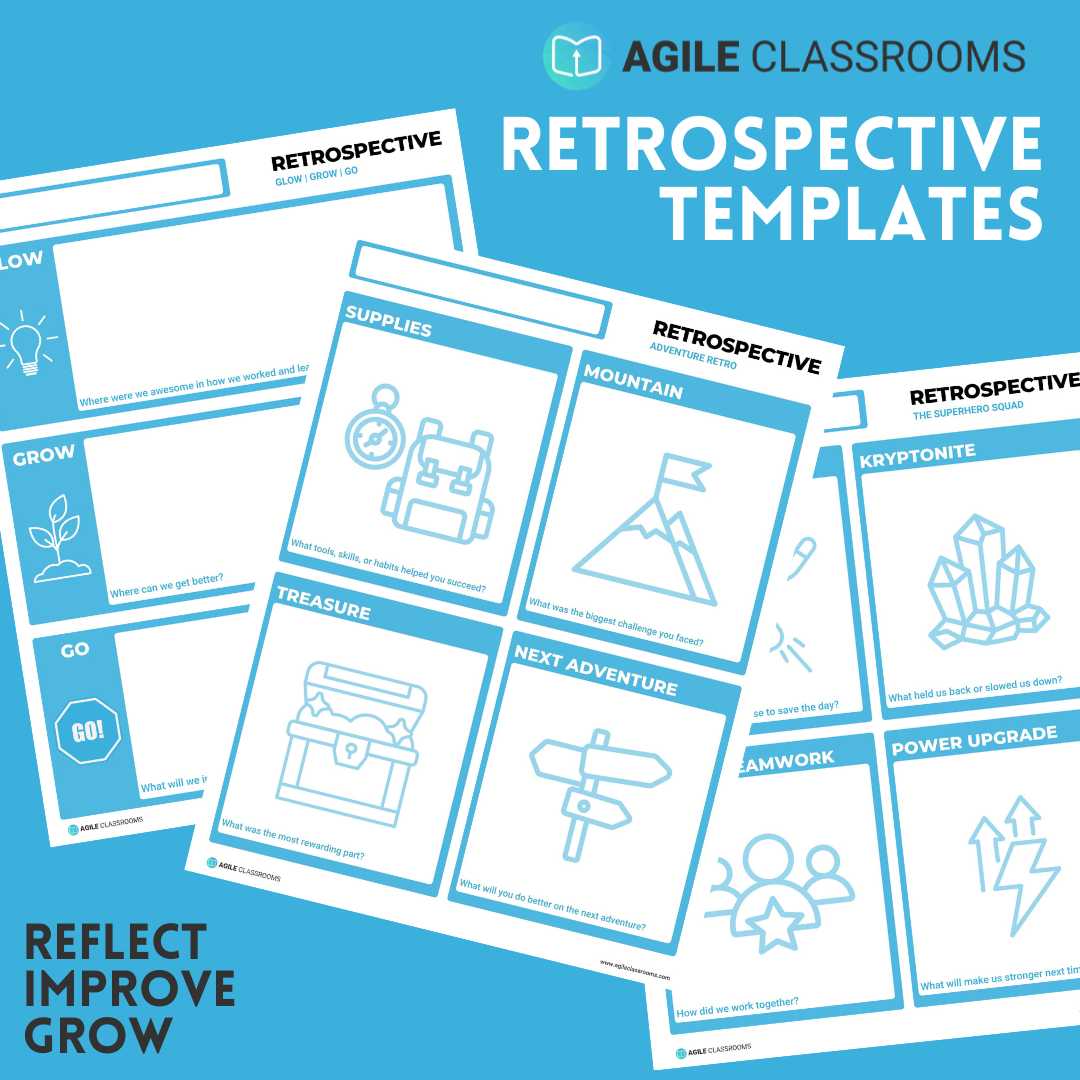 Templates for Student Retrospectives.