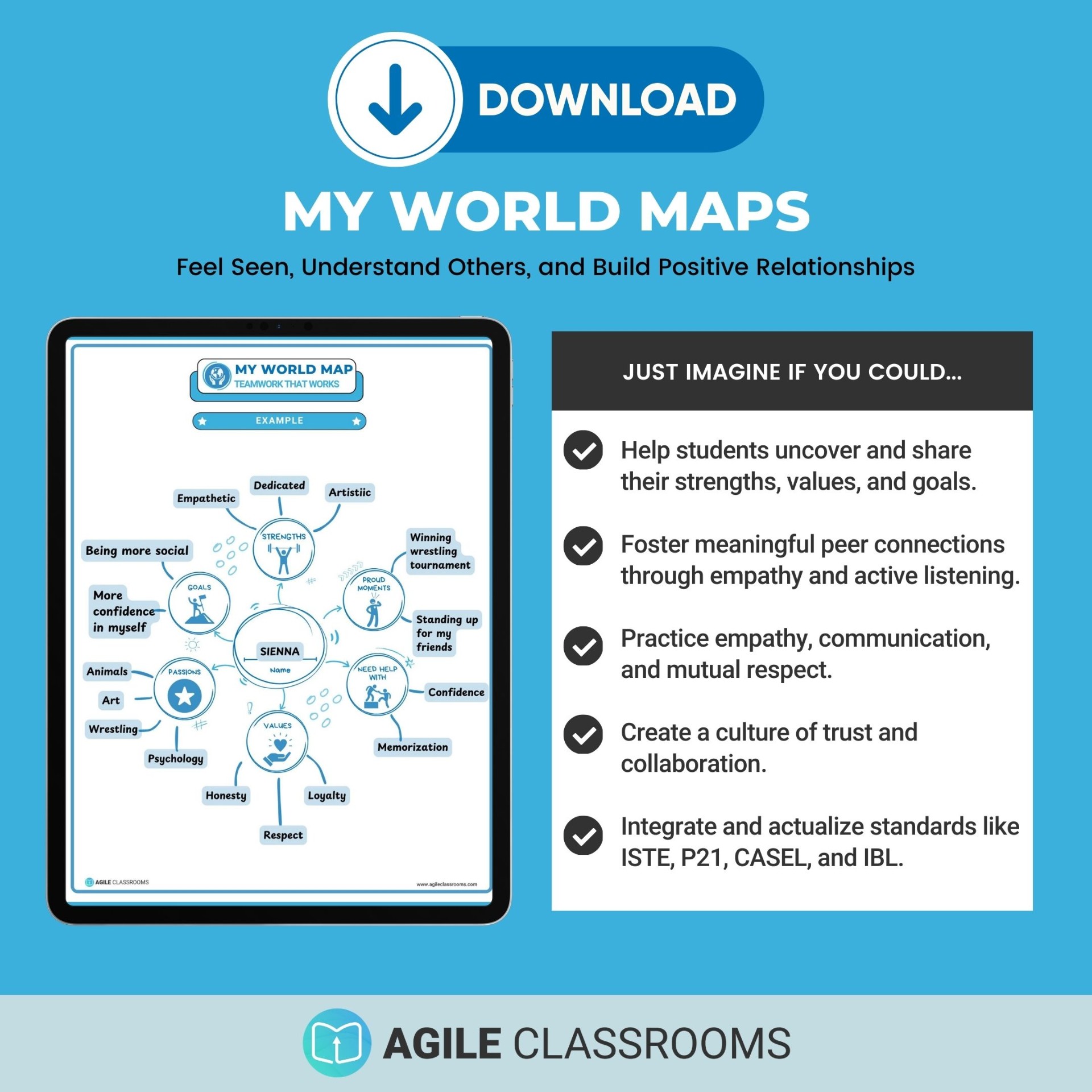 Download My World Map image with benefits of using it in a classroom.