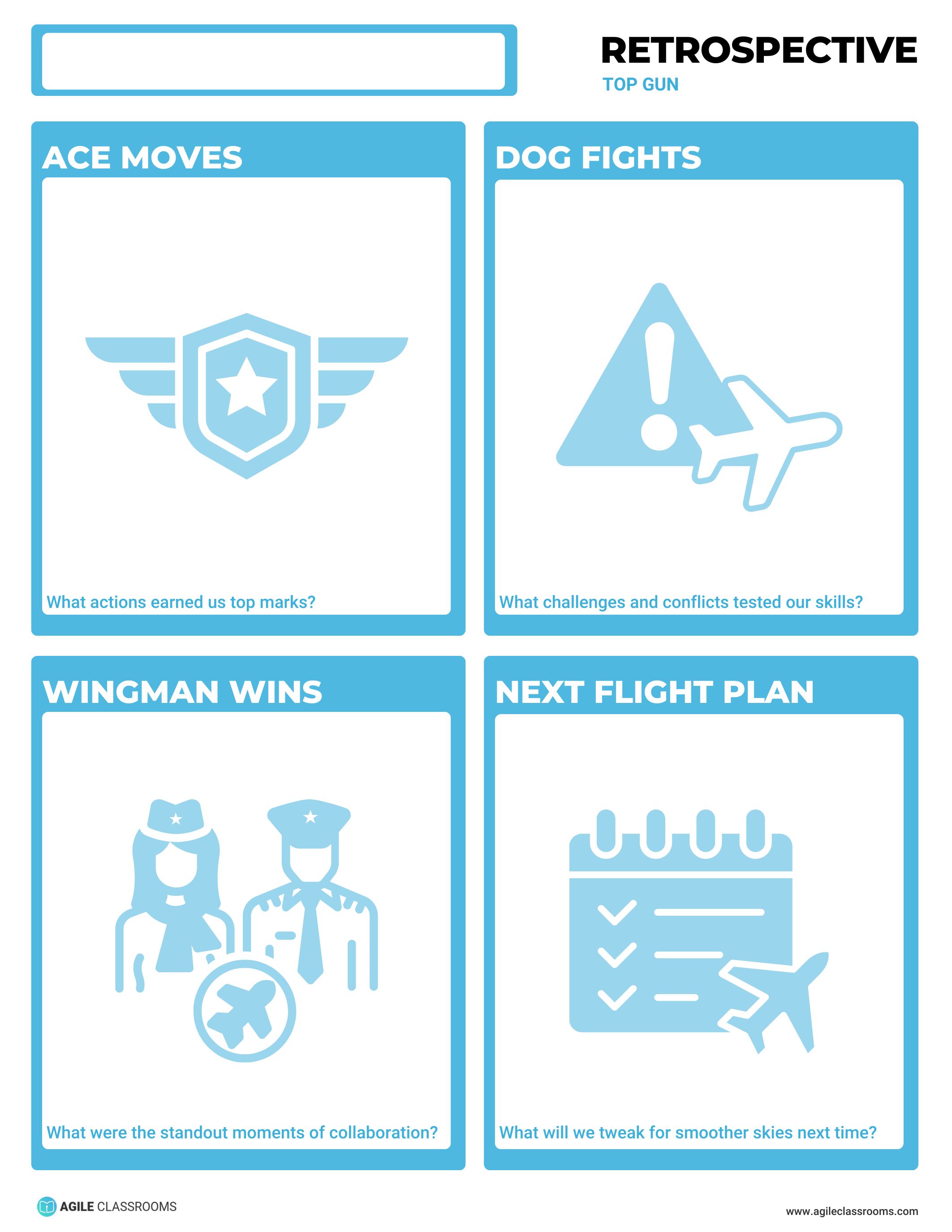 Top Gun retrospective template