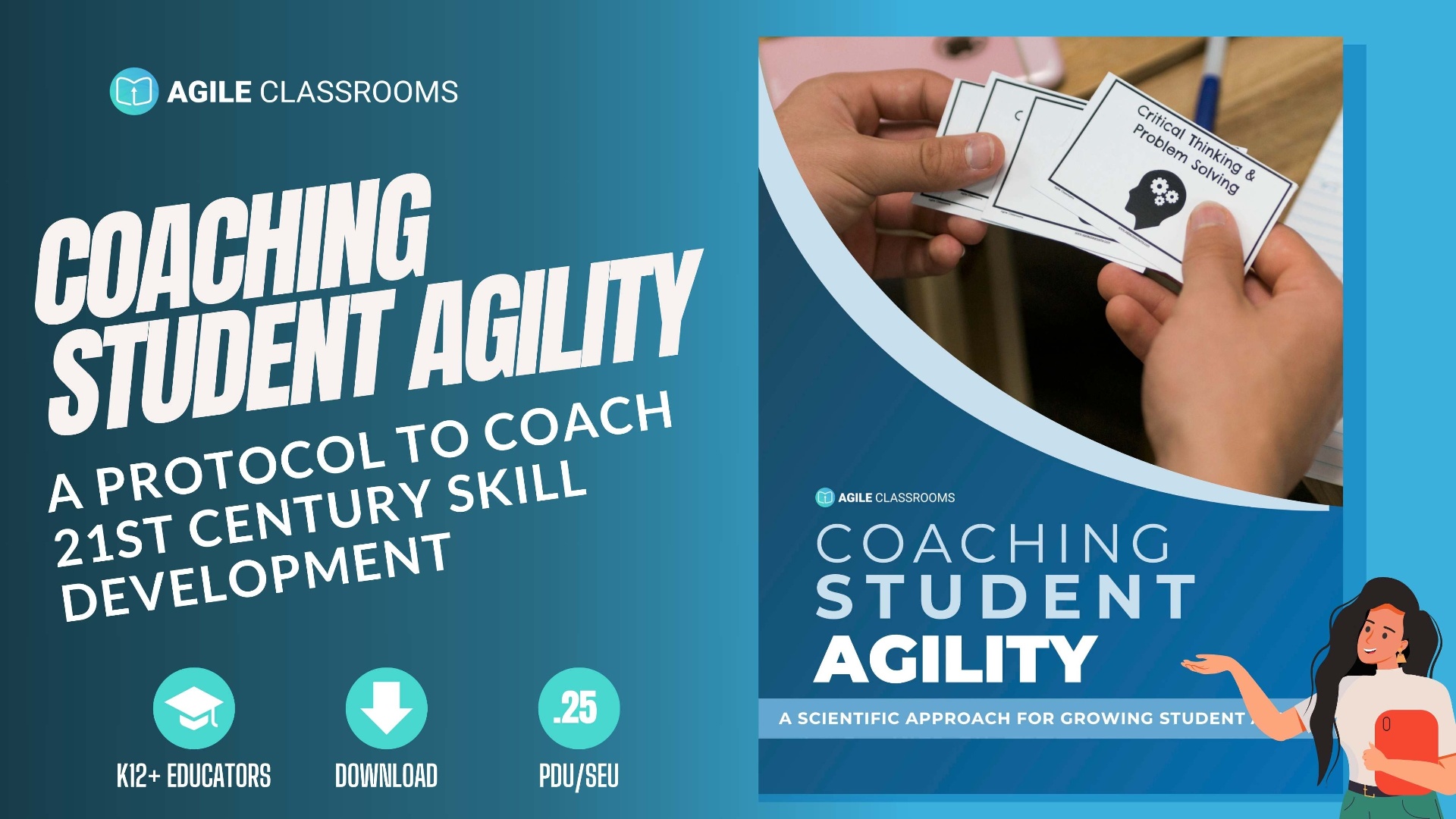 Agile Classrooms Coaching Student Agility cover for coaching student self-direction and collaboration.
